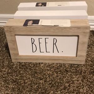 Rae Dunn BEER wood Sign